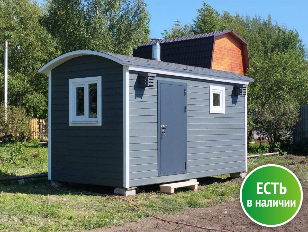 Каркасная баня 2,5х4,5м