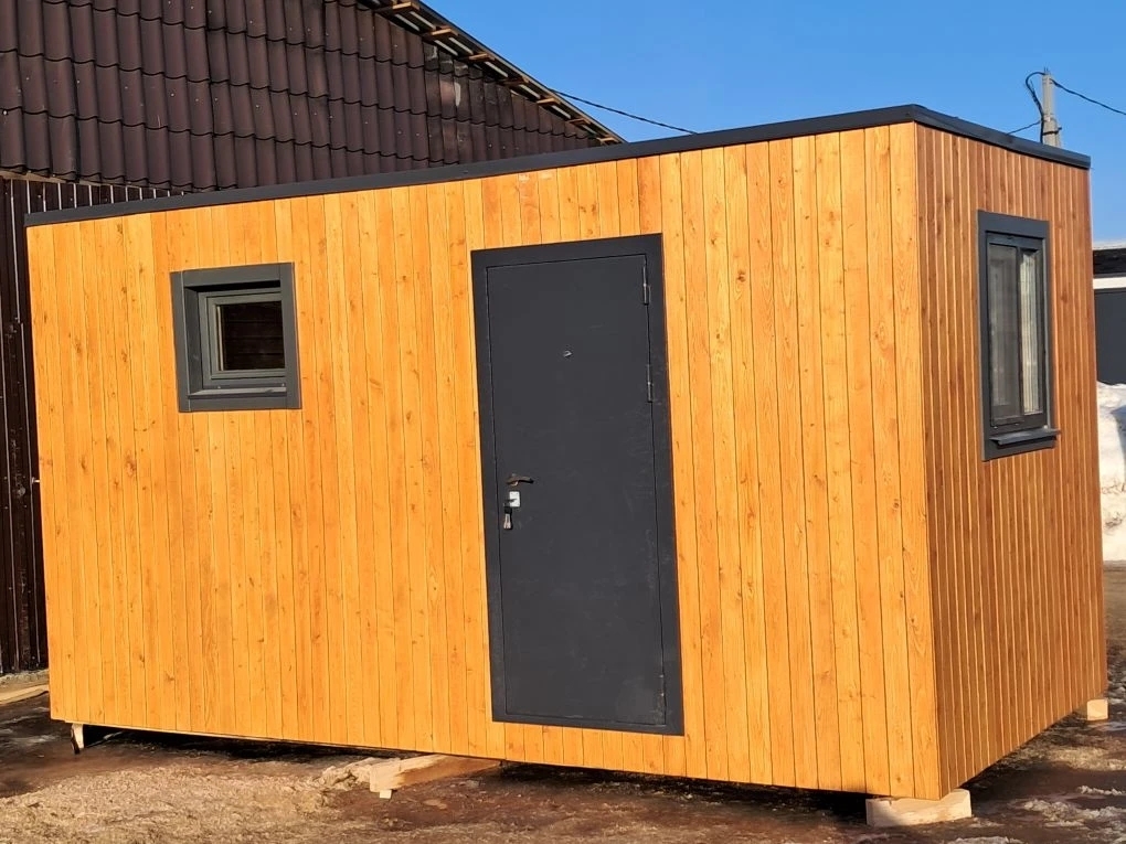 Каркасная баня 2,5х4,5м