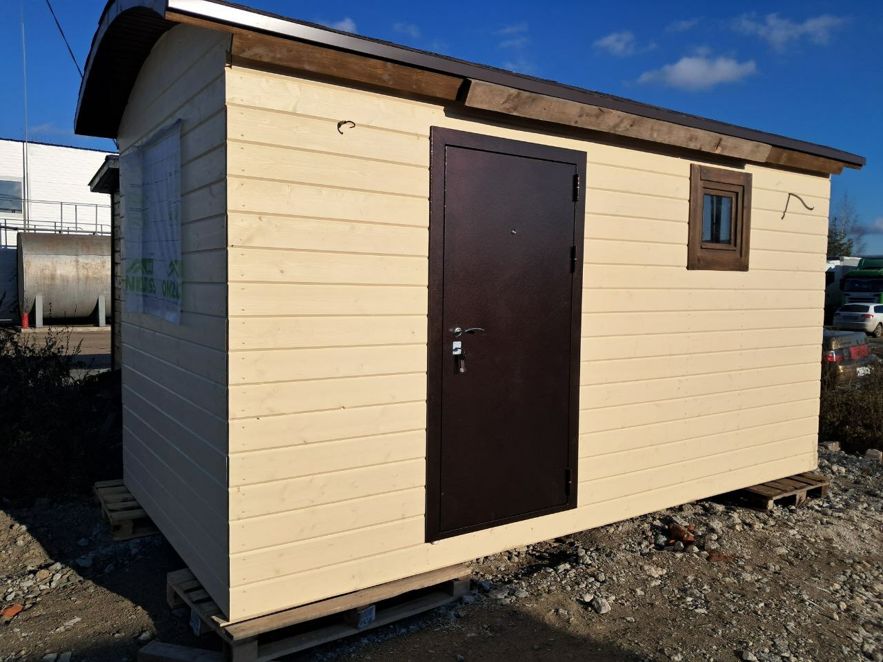 Каркасная баня 2,5х4,5м